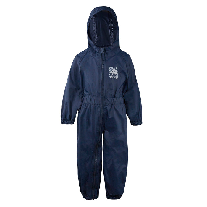 Childrens Unisex Waterproof Puddlesuit Rain All In One Set Navy