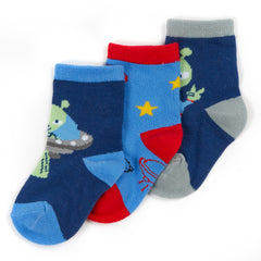 Baby Cotton Rich Aliens Socks 3 Pairs