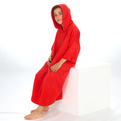 Boys Red Towelling Beach Cover Up 