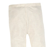 Girls Cotton Rich Beige Leggings 