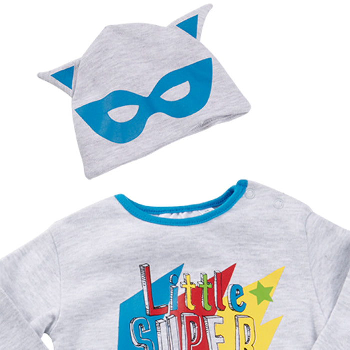Baby Comics Superhero Sleepsuit and Hat 2 Piece Set