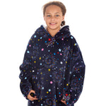 Girls Celestial Print Oversized Blanket Hoodie