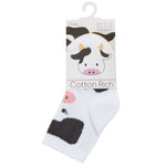 Baby Cotton Rich Cow Socks 3 Pairs