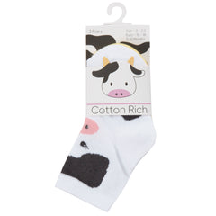Baby Cotton Rich Cow Socks 3 Pairs