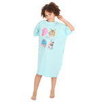 Girls Oversized Green Sleep Dress