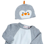 Premature Baby Penguin Sleepsuit and Hat 2 Piece Set 