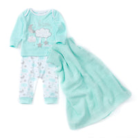 Baby Mint Celestial Pyjamas & Blanket Set