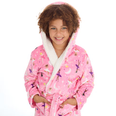 Girls Ballerina Pink Robe