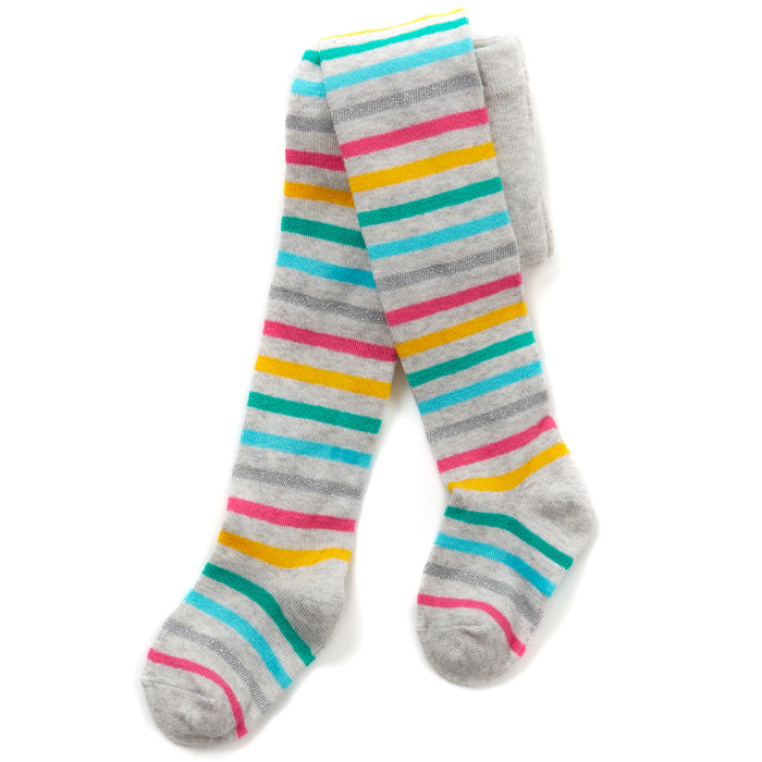 Baby Glitter Striped Grey Tights 1 Pair