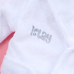 Personalised Baby Bear Ears White Robe