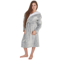 Girls Frosted Grey Robe