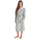 Personalised Girls Frosted Grey Robe