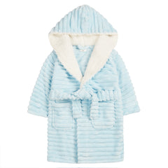 Girls Corded Blue Robe