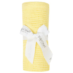 Baby Girls Cellular Blanket 70 x 90cm Yellow
