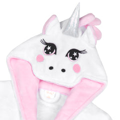 Girls Unicorn White Robe