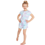 Girls Blue Tie Dye Lounge Set