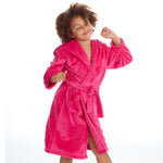 Girls Solid Pink Robe