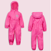 Toddler Baby Waterproof Puddlesuit Pink
