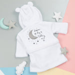 Baby Moon Embroidered White Robe