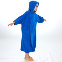 Boys Blue Towelling Beach Cover Up 