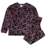 Girls Leopard Neon Lounge Set 