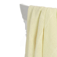 Baby Cellular Cotton Yellow Blanket