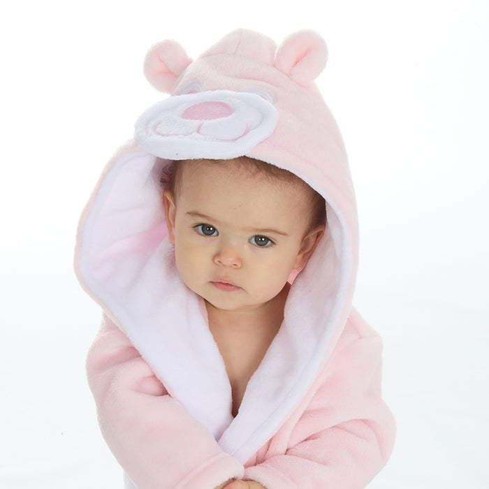Baby Novelty Teddy Bear Pink Robe