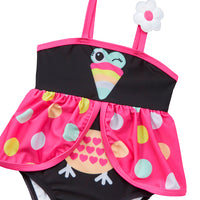 Girls Toucan One Piece Swimsuit