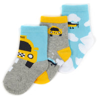 Baby Cotton Rich Taxi Socks 3 Pairs