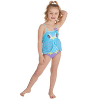Girls Peacock One Piece Swimsuit