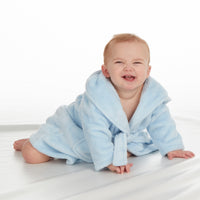 Baby Blue Elephant Robe and Comforter Set