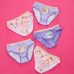 Girls 100% Cotton Circus Briefs 5 Pack