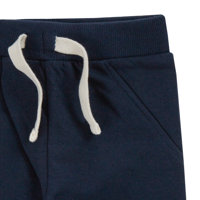 Baby Cotton Navy Joggers 3 Pack