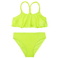 Girls Lemon Lace Bikini Swimsuit