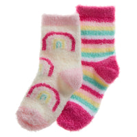 Baby Fuzzy Rainbow Socks 2 Pairs