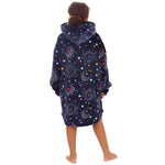 Girls Celestial Print Oversized Blanket Hoodie