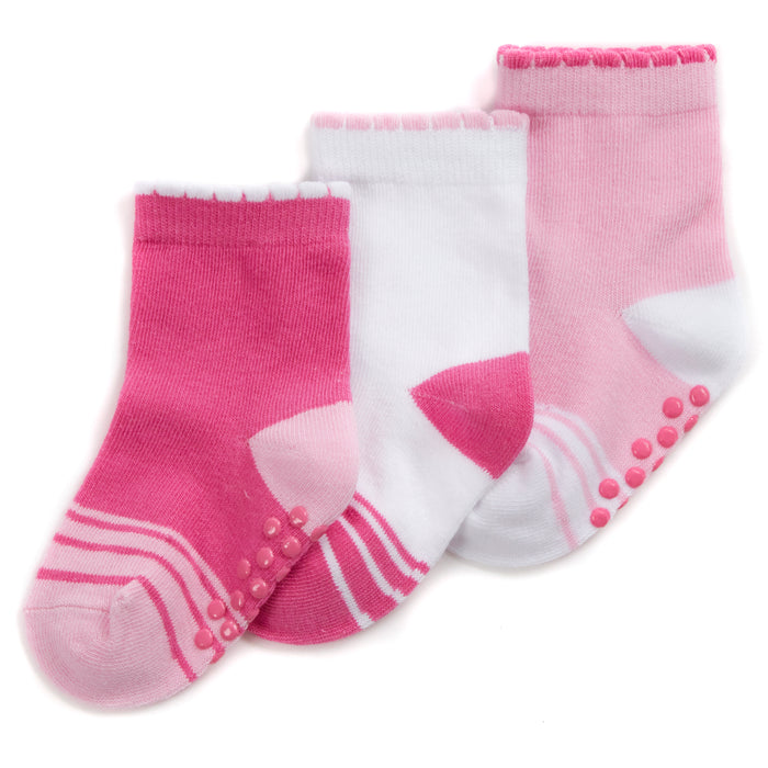 Baby Cotton Rich Pink Socks 3 Pairs