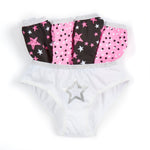 Girls 100% Cotton Stars Briefs 5 Pack