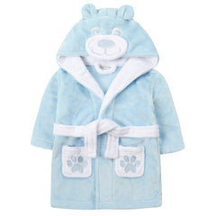 Baby Novelty Teddy Bear Blue Robe