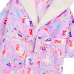 Girls Unicorn Lilac Robe