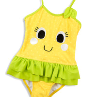 Girls Lemon One Piece Swimsuit