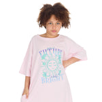 Girls Oversized Pink Sleep Dress