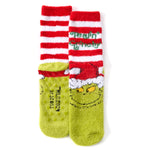 Mens Santa Grinch Fluffy Socks