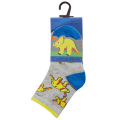 Baby Cotton Rich T-Rex Socks 3 Pairs