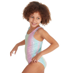Girls Rainbow One Piece Swimsuit