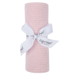 Baby Girls Cellular Blanket 70 x 90cm Pink