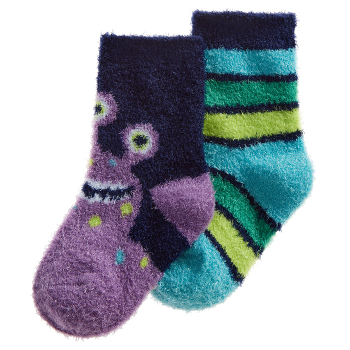 Baby Fuzzy Montser Socks 2 Pairs 