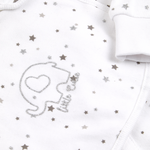 Baby Little Cutie Grey Sleepsuit Hat and Bib 3 Piece Set