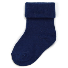 Baby Roll Top Navy Socks 3 Pairs