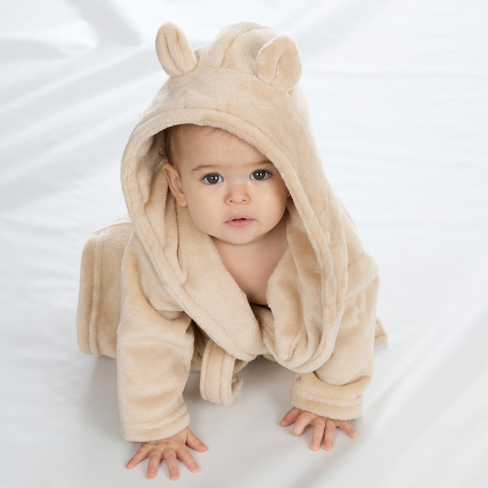 Baby Bear Ears Beige Robe